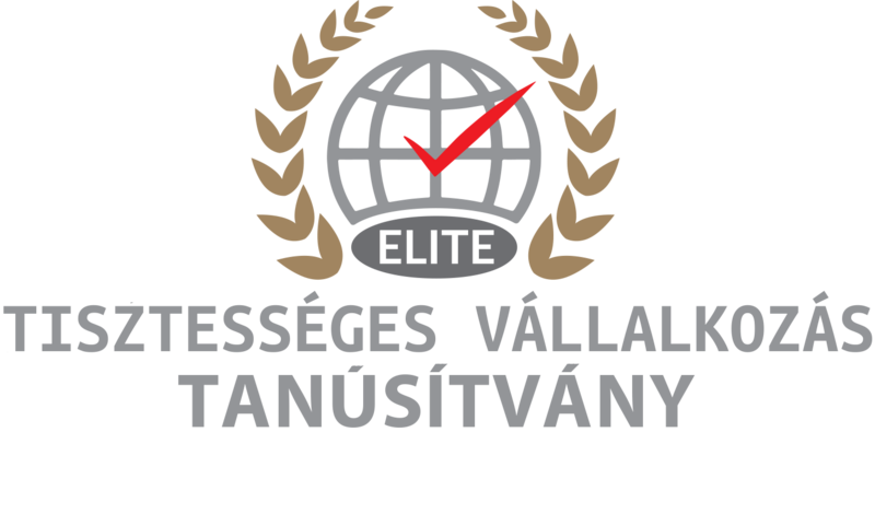 Cégünk elnyerte a Tisztességes Vállalkozás Elit Gold Tagságát.